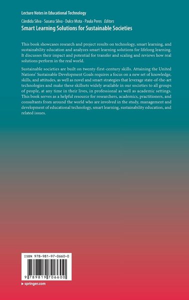 Produktbild: Smart Learning Solutions for Sustainable Societies