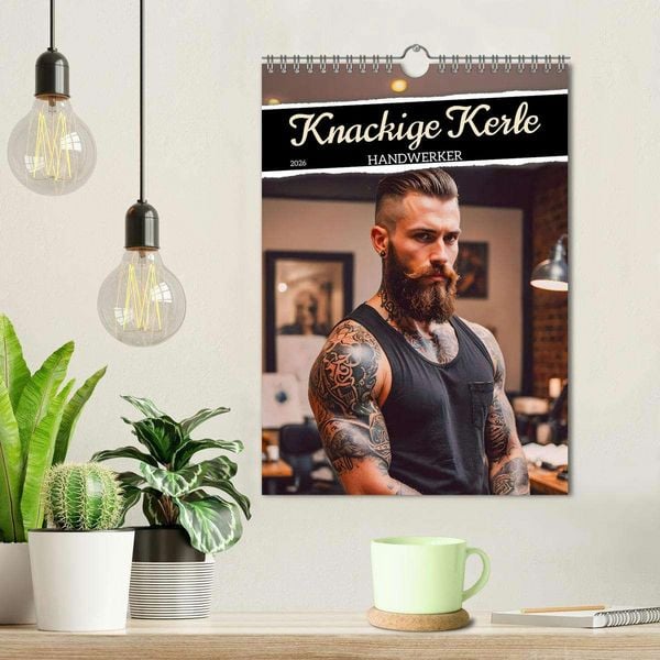 Produktbild: Knackige Kerle - Handwerker (Wandkalender 2026 DIN A4 hoch), CALVENDO Monatskalender
