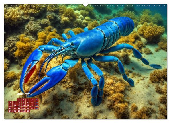 Produktbild: Tief unten im Meer Unterwasser Fantasy (hochwertiger Premium Wandkalender 2026 DIN A2 quer), Kunstdruck in Hochglanz