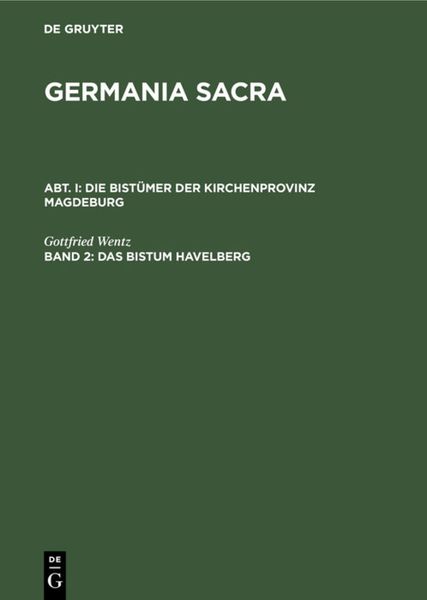Produktbild: Das Bistum Havelberg