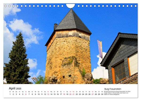 Deutschlands Burgen - besondere Burgen und schöne Schlösser (Wandkalender 2025 DIN A4 quer), CALVENDO Monatskalender