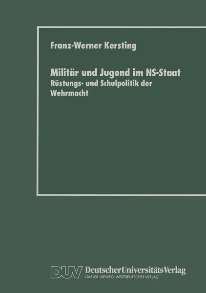 Produktbild: Milit&auml;r und Jugend im NS-Staat