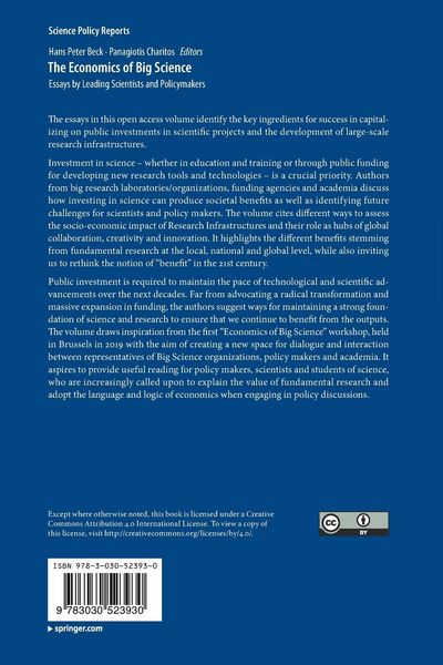 Produktbild: The Economics of Big Science