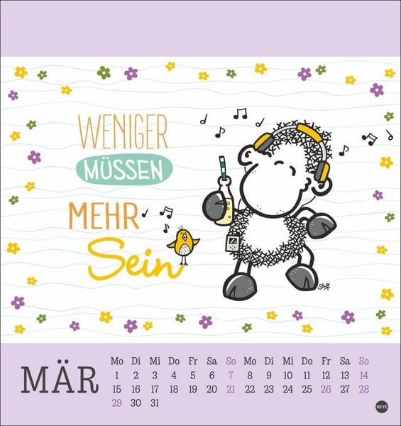 Produktbild: sheepworld Postkartenkalender 2027