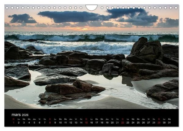 Produktbild: La Bretagne - prises de vue sur un paysage c&ocirc;tier (Calendrier mural 2026 DIN A4 vertical), CALVENDO calendrier mensuel