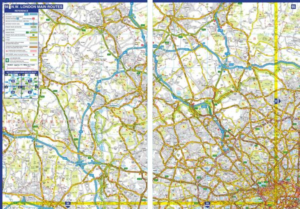 Produktbild: Great Britain & Northern Ireland A-Z Road Atlas 2025 (A3 Paperback)