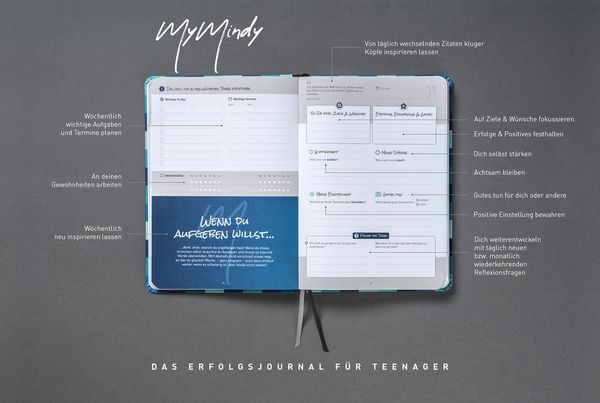 Produktbild: MyMindy Journal, Squary Blue