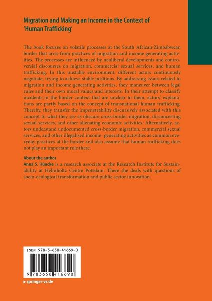 Produktbild: Migration and Making an Income in the Context of &lsquo;Human Trafficking&rsquo;