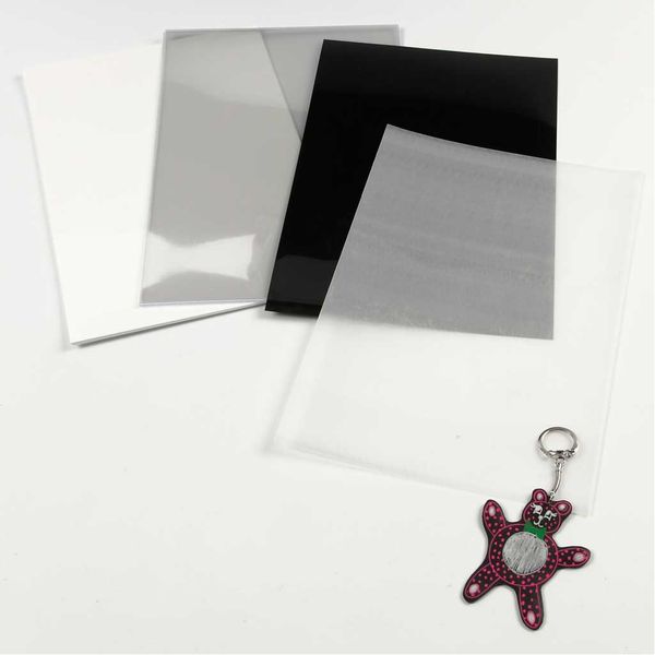 Produktbild: Creativ Company Schrumpffolienplatten Plastikschrumpfplatten, Mattwei&szlig;, 20x30 cm, Dicke 0,3 mm, 10 Blatt/ Kreativ Box