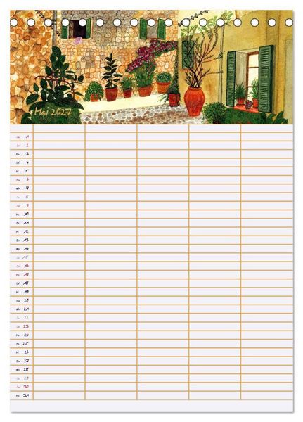Produktbild: Bl&uuml;tenzauber - Familienplaner 2027 (Tischkalender 2027 DIN A5 hoch), CALVENDO Monatskalender