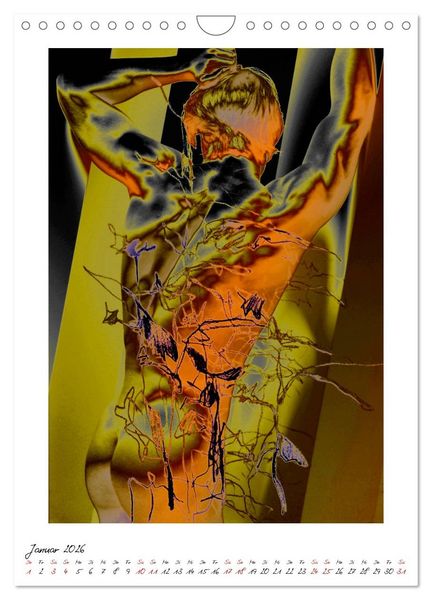 Produktbild: Aktfloral (Wandkalender 2026 DIN A4 hoch), CALVENDO Monatskalender