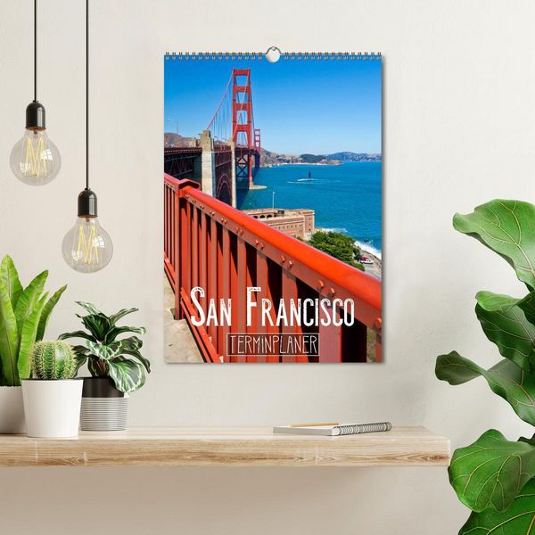 Produktbild: SAN FRANCISCO Terminplaner (Wandkalender 2026 DIN A3 hoch), CALVENDO Monatskalender
