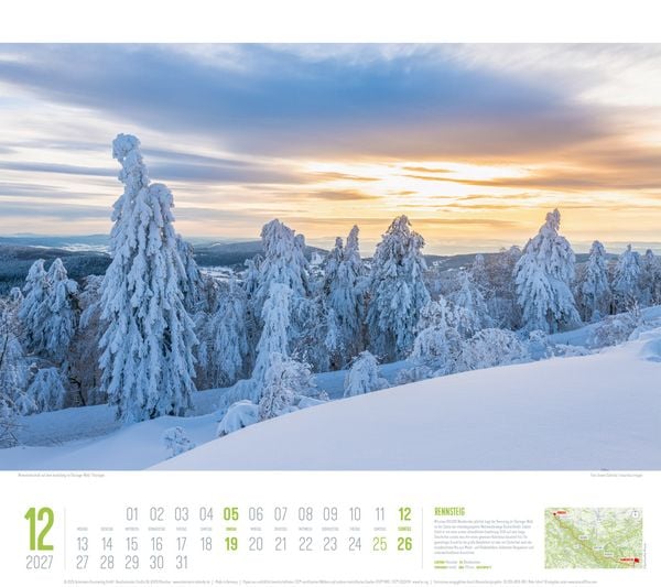 Produktbild: Deutschland Wanderland Kalender 2027 | Die sch&ouml;nsten Wanderwege