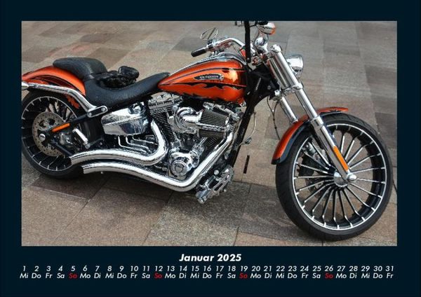 Produktbild: Motorräder 2025 Fotokalender DIN A4
