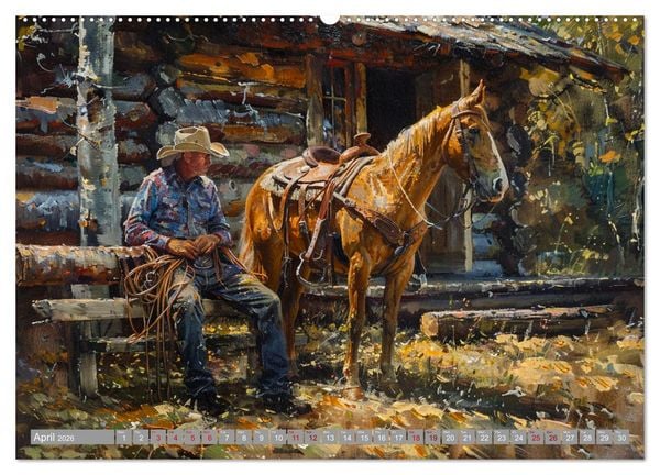 Produktbild: Horses, Power and Freedom (Wall Calendar 2026 DIN A2 landscape), CALVENDO 12 Month Wall Calendar