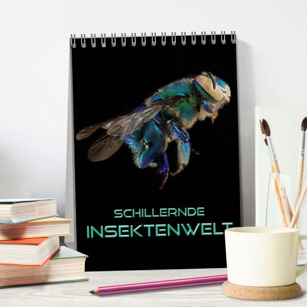 Produktbild: Schillernde Insektenwelt (Tischkalender 2026 DIN A5 hoch), CALVENDO Monatskalender