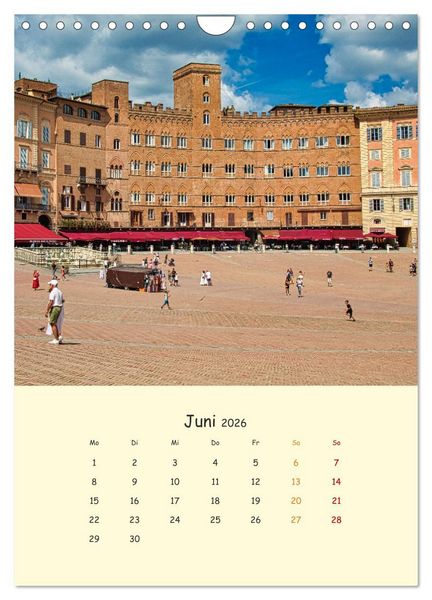 Produktbild: Siena - Impressionen (Wandkalender 2026 DIN A4 hoch), CALVENDO Monatskalender
