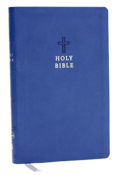 Produktbild: NKJV Holy Bible, Value Ultra Thinline, Blue Leathersoft, Red Letter, Comfort Print