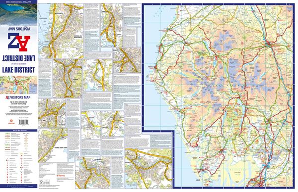 Produktbild: Lake District A-Z Visitors Map