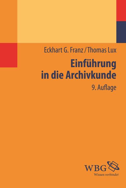 Produktbild: Einf&uuml;hrung in die Archivkunde
