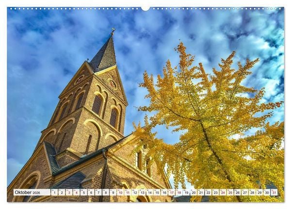 Produktbild: Bonner Kirchen (hochwertiger Premium Wandkalender 2026 DIN A2 quer), Kunstdruck in Hochglanz