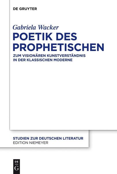 Produktbild: Poetik des Prophetischen