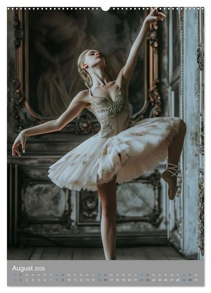 Produktbild: M&auml;rchenhafte Ballerina (hochwertiger Premium Wandkalender 2026 DIN A2 hoch), Kunstdruck in Hochglanz