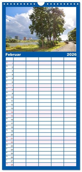 Produktbild: Familienplaner 2026 - Venlo mit 5 Spalten (Wandkalender, 21 x 45 cm) CALVENDO