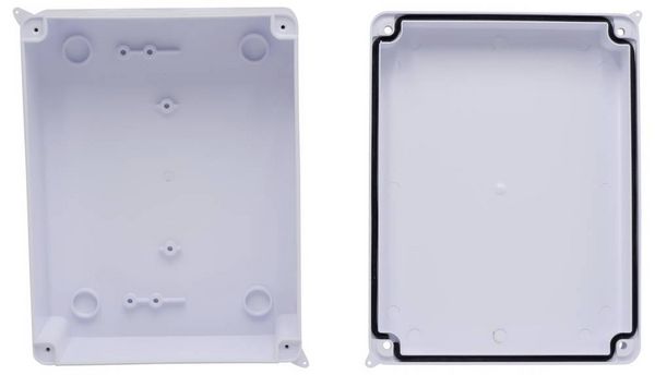 Produktbild: TRU COMPONENTS TC-RB 200x155x80 TC-10239108 Installations-Geh&auml;use ABS Kunststoff Wei&szlig; 1St.