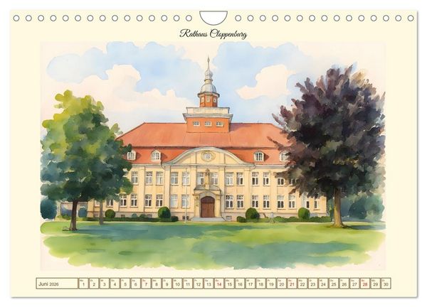 Produktbild: Ausfl&uuml;ge im Cloppenburger Land (Wandkalender 2026 DIN A4 quer), CALVENDO Monatskalender