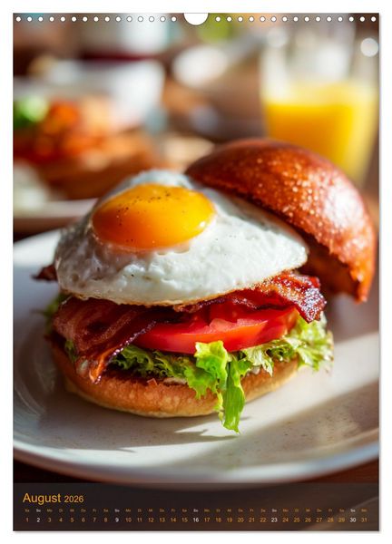 Produktbild: Burger Kalender - Foodporn f&uuml;r echte Burgerfans (Wandkalender 2026 DIN A3 hoch), CALVENDO Monatskalender