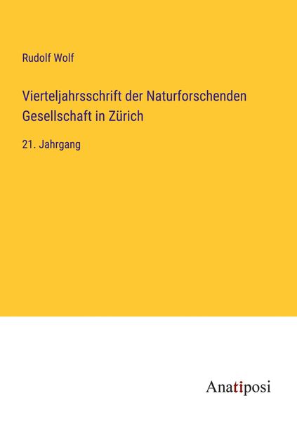Produktbild: Vierteljahrsschrift der Naturforschenden Gesellschaft in Z&uuml;rich