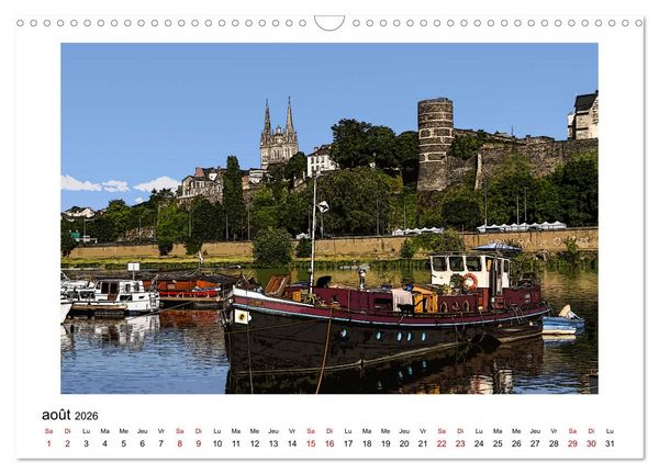 Produktbild: Berlioz et Zo&eacute; &agrave; Angers (Calendrier mural 2026 DIN A3 vertical), CALVENDO calendrier mensuel