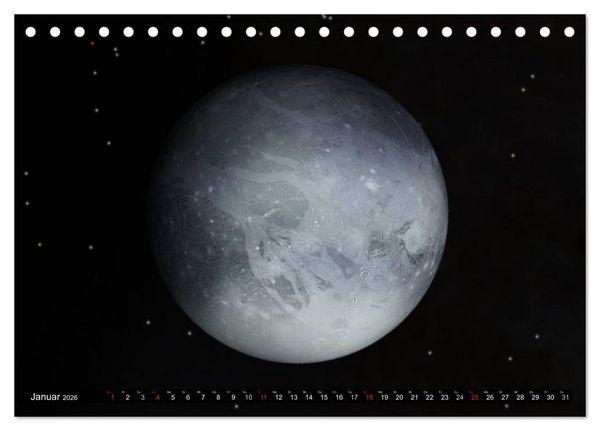 Produktbild: Sonne, Monde und Planeten (Tischkalender 2026 DIN A5 quer), CALVENDO Monatskalender