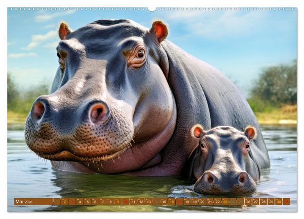 Produktbild: Tierkinder Afrikas - Entdecke ihre zauberhafte Welt (Wandkalender 2026 DIN A2 quer), CALVENDO Monatskalender