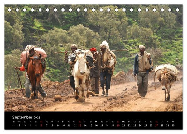 Produktbild: &Auml;thiopien Impressionen (Tischkalender 2026 DIN A5 quer), CALVENDO Monatskalender