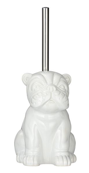 WC-Garnitur Mod. Bulldog Weiß Keramik, Bürstenkopf auswechselbar