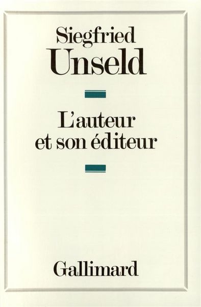 Produktbild: L'auteur et son &eacute;diteur
