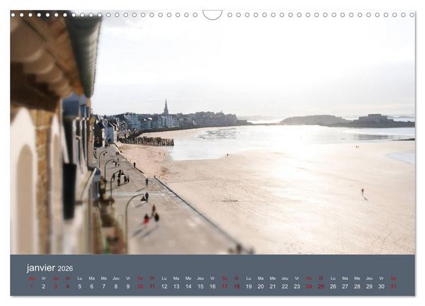 Produktbild: Sillonnez la plage (Calendrier mural 2026 DIN A3 vertical), CALVENDO calendrier mensuel