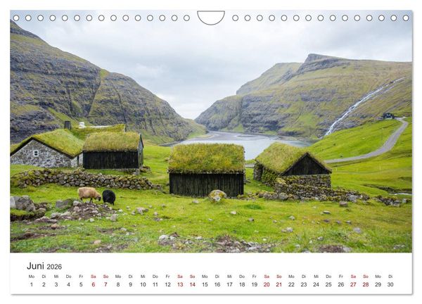 Produktbild: Zauber der F&auml;r&ouml;er Inseln (Wandkalender 2026 DIN A4 quer), CALVENDO Monatskalender