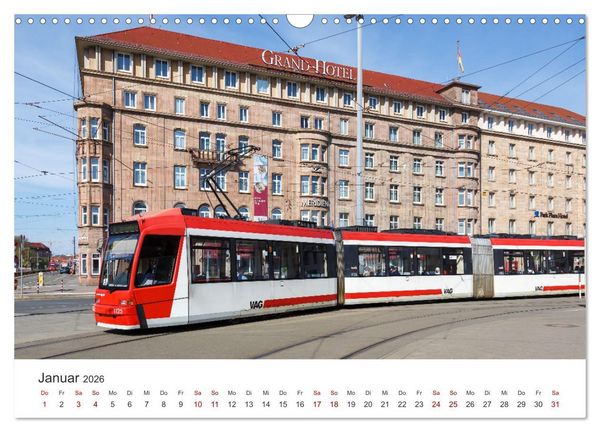 Produktbild: Trams und Stra&szlig;enbahnen (Wandkalender 2026 DIN A3 quer), CALVENDO Monatskalender