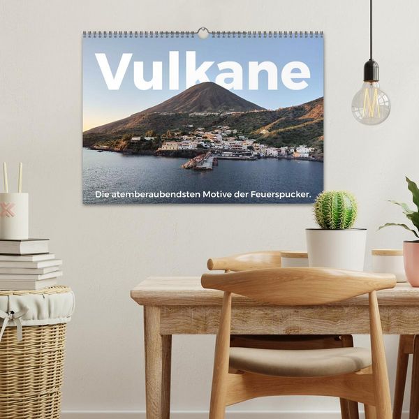 Produktbild: Vulkane - Die atemberaubendsten Motive der Feuerspucker. (Wandkalender 2026 DIN A3 quer), CALVENDO Monatskalender