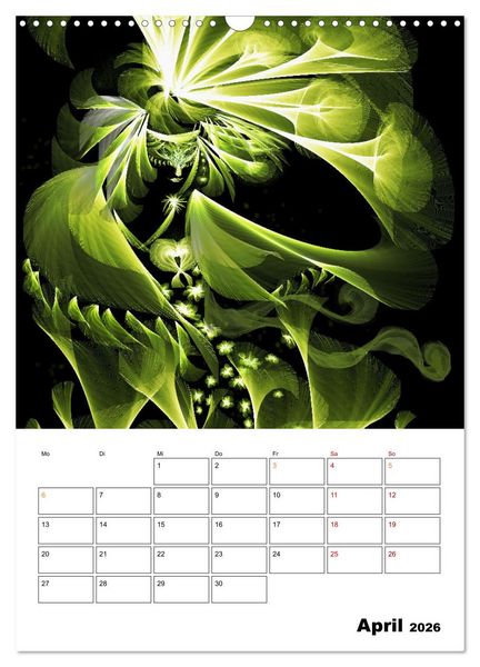 Produktbild: Zauberhaftes Textildesign (Wandkalender 2026 DIN A3 hoch), CALVENDO Monatskalender