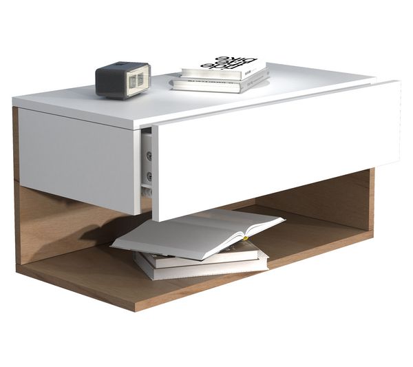 Produktbild: Wandschublade Wand H&auml;nge Nachttisch Usal XL 60cm