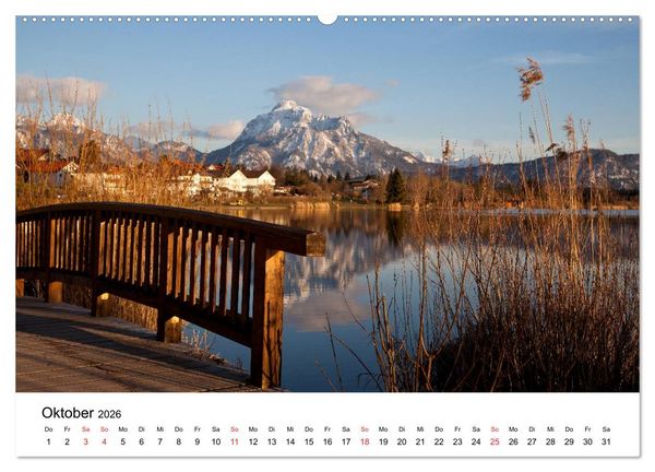 Produktbild: Hopfensee - Riviera des Allg&auml;us (hochwertiger Premium Wandkalender 2026 DIN A2 quer), Kunstdruck in Hochglanz