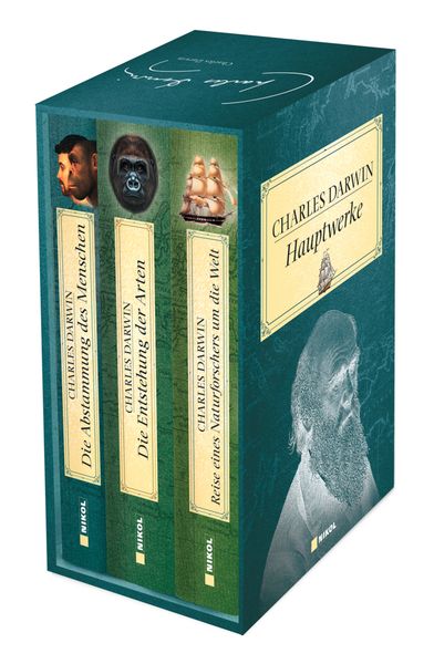 Charles Darwin Hauptwerke: 3 Bände im Schuber