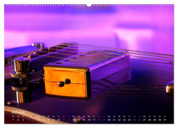 Produktbild: SPOTLIGHTS - Gitarren im Scheinwerferlicht (Wandkalender 2026 DIN A2 quer), CALVENDO Monatskalender