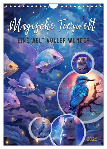 Produktbild: Magische Tierwelt (Wandkalender 2026 DIN A4 hoch), CALVENDO Monatskalender
