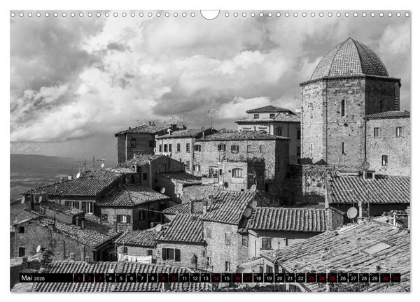 Produktbild: Toscana - monocromatico (Wandkalender 2026 DIN A3 quer), CALVENDO Monatskalender