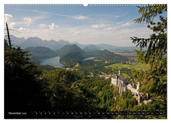Produktbild: Freistaat Bayern (Wandkalender 2026 DIN A2 quer), CALVENDO Monatskalender